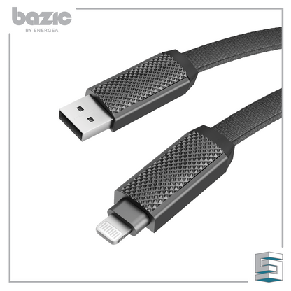 USB-C + Lightning + USB-A Cable - ENERGEA Bazic Alucable 100CM Global Synergy Concepts