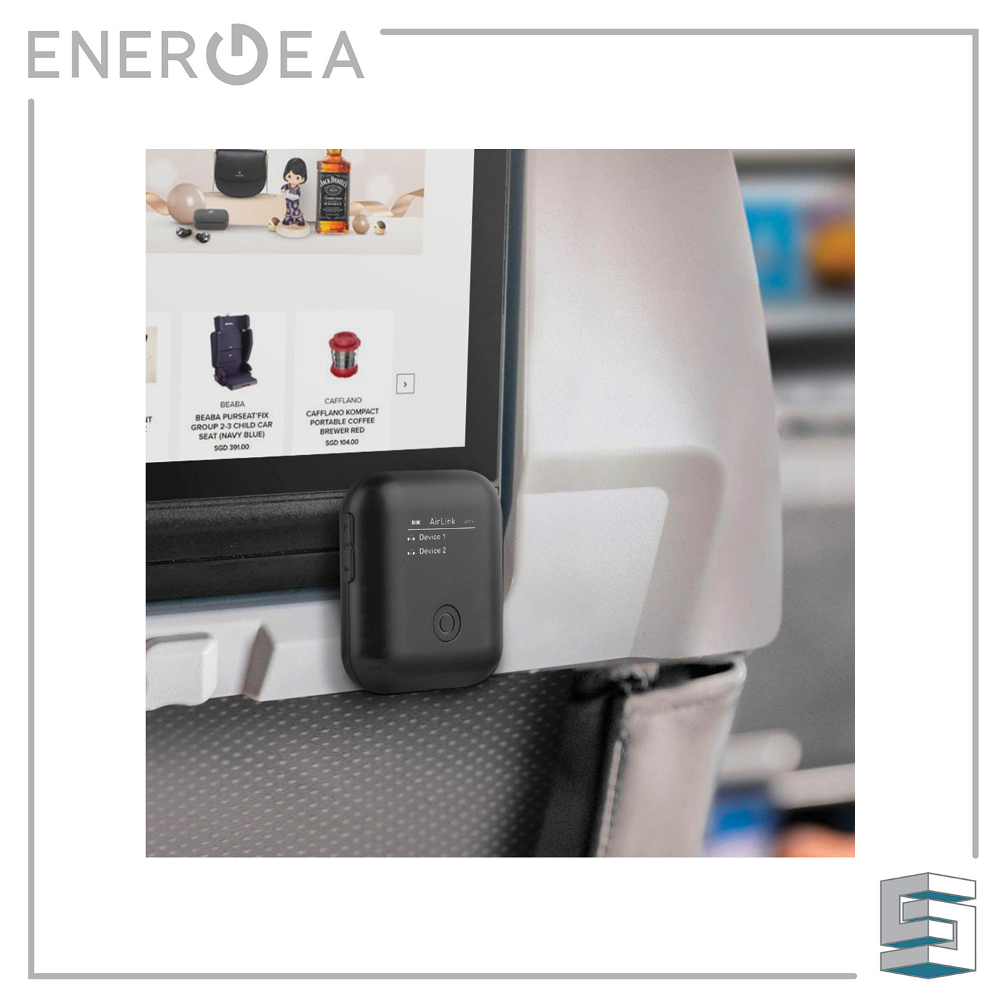 Dual Headphone In-Flight Wireless Audio Adapter - ENERGEA AirLink Global Synergy Concepts