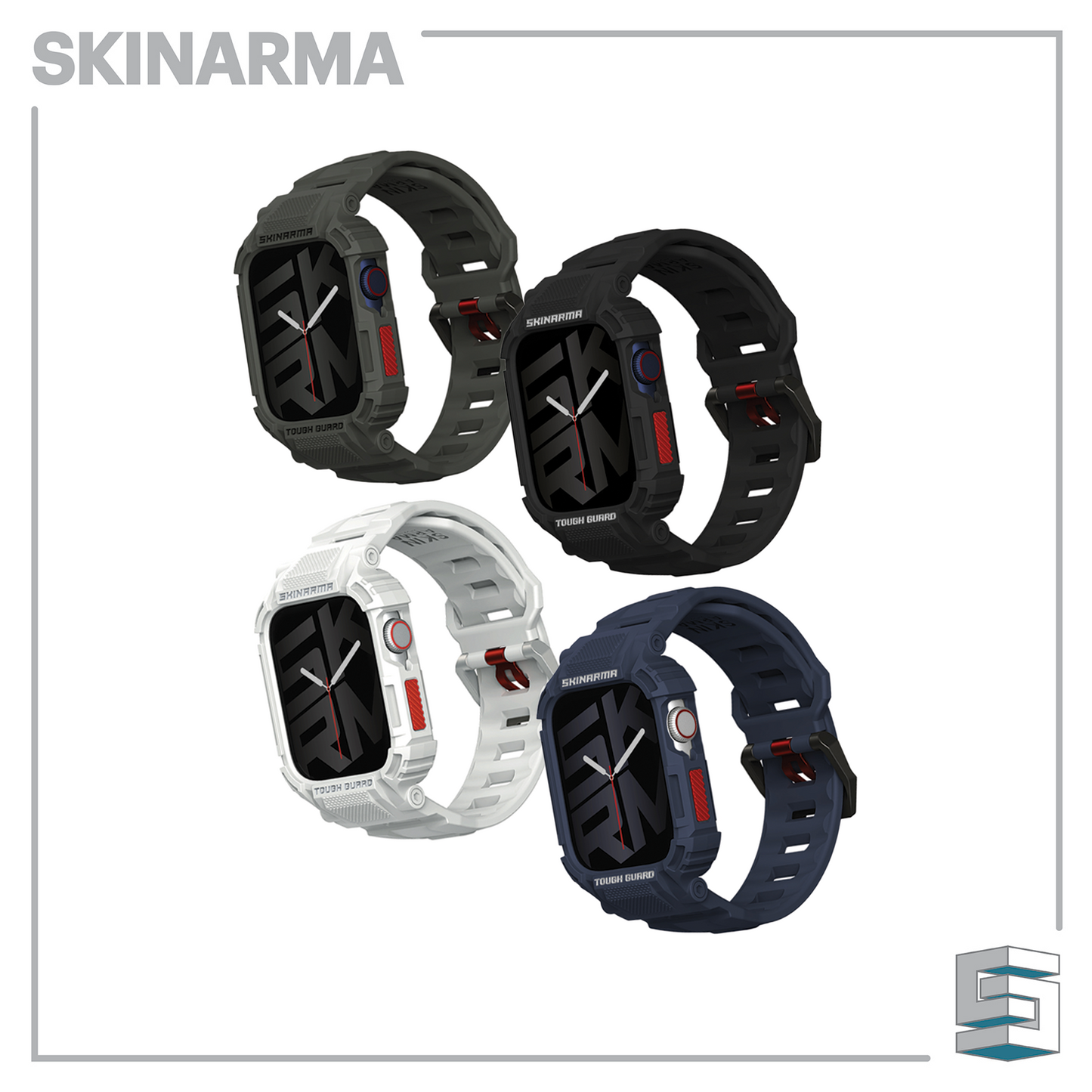 SKINARMA 2-IN-1 APPLE WATCH STRAP + CASE MECHA 45/44 MM Global Synergy Concepts