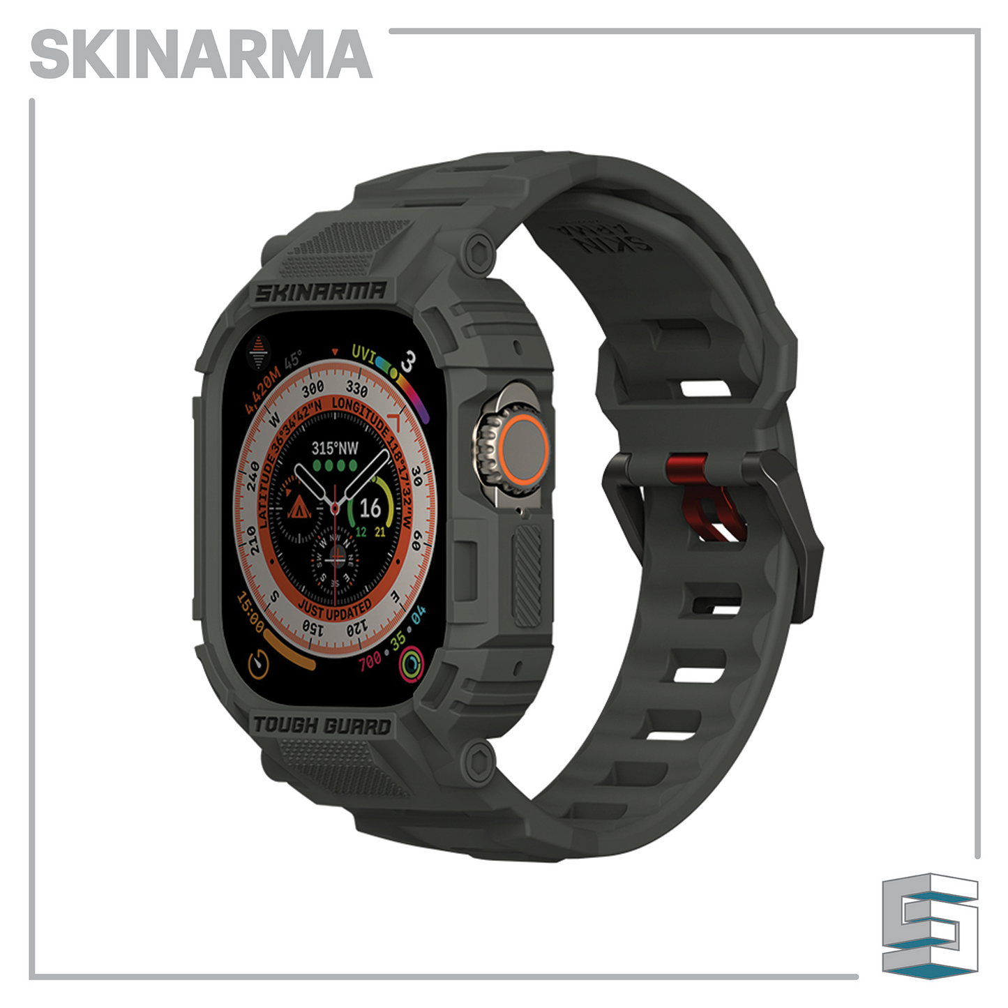 SKINARMA 2-IN-1 APPLE WATCH STRAP + CASE MECHA 45/44 MM Global Synergy Concepts