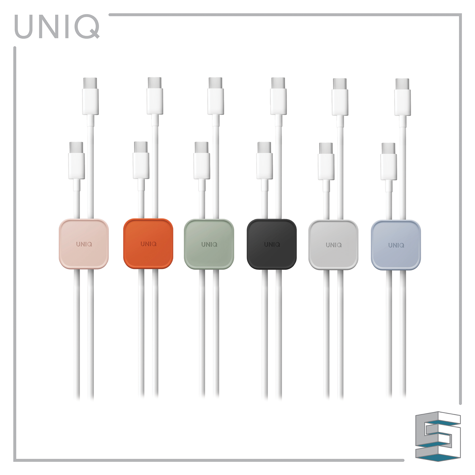 Cable Organiser - UNIQ Pod Adhesive 8-in-1 Pack Global Synergy Concepts