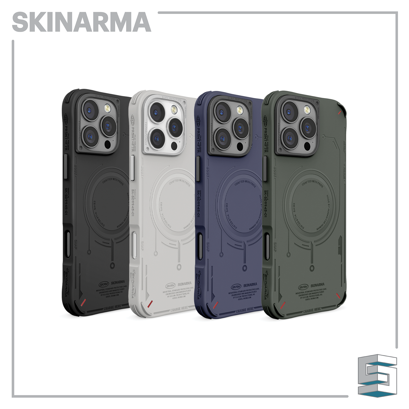 Case for Apple iPhone 16 series - SKINARMA Mecha Mag Global Synergy Concepts