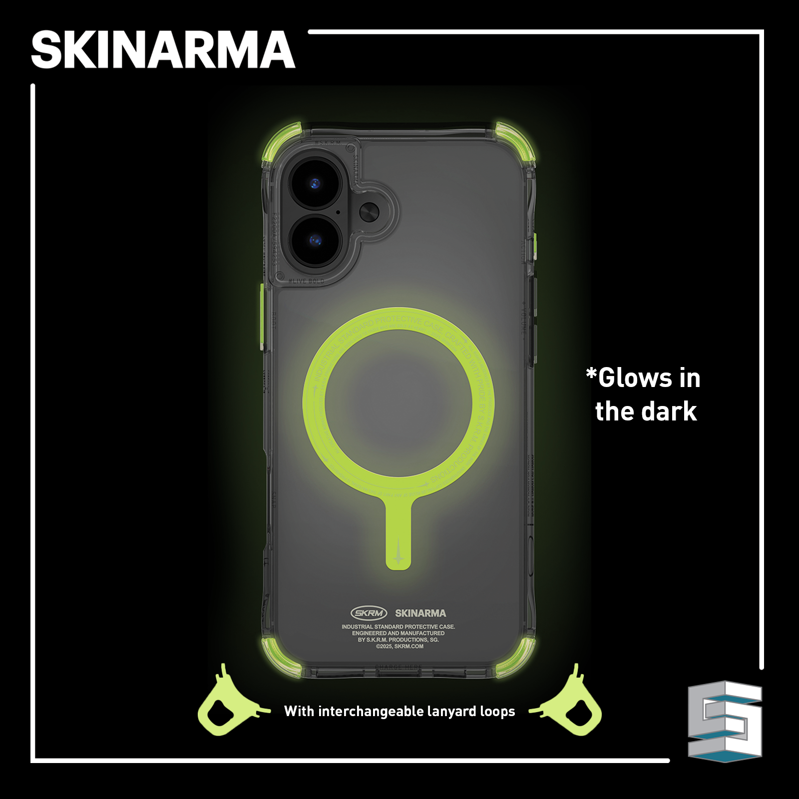 Case for Apple iPhone 16 series - SKINARMA Saido Mag Niteglow Global Synergy Concepts