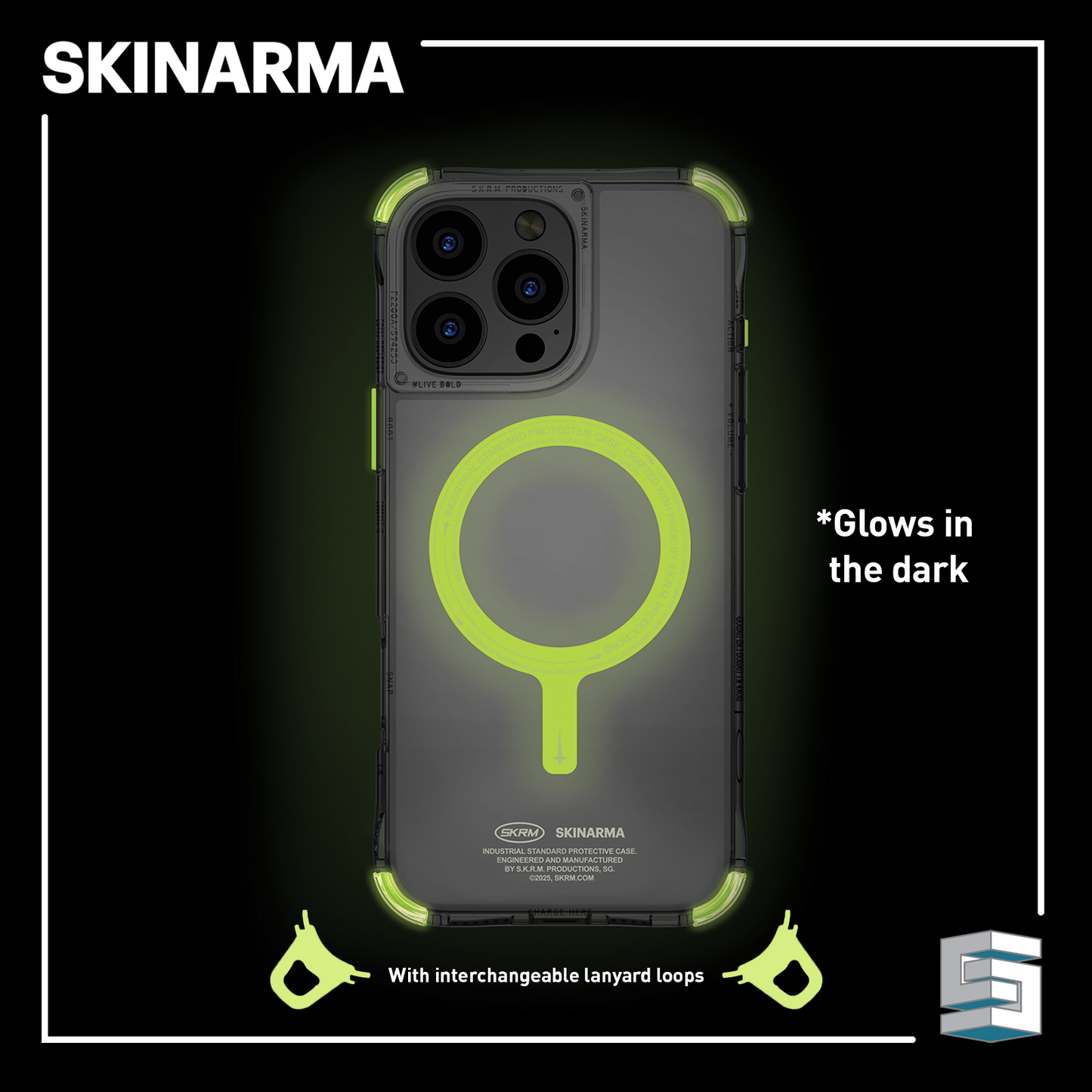 Case for Apple iPhone 16 series - SKINARMA Saido Mag Niteglow Global Synergy Concepts