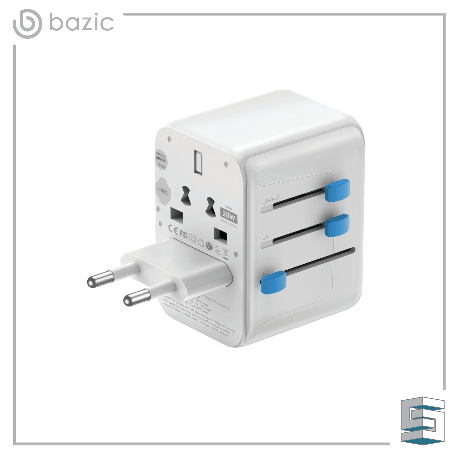 Travel Adapter - ENERGEA Bazic GoPort Travel Adapter Global Synergy Concepts