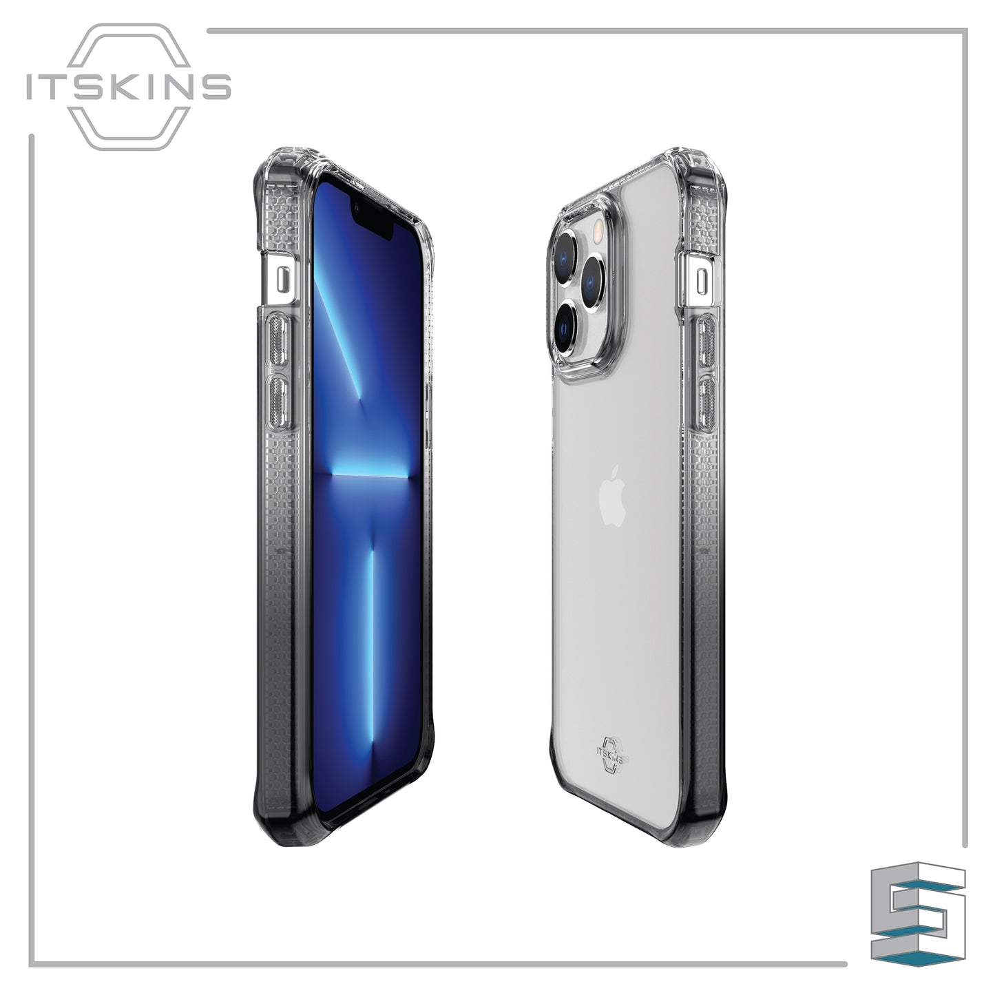 Case for Apple iPhone 14 series - ITSKINS Hybrid_R // Ombre Global Synergy Concepts