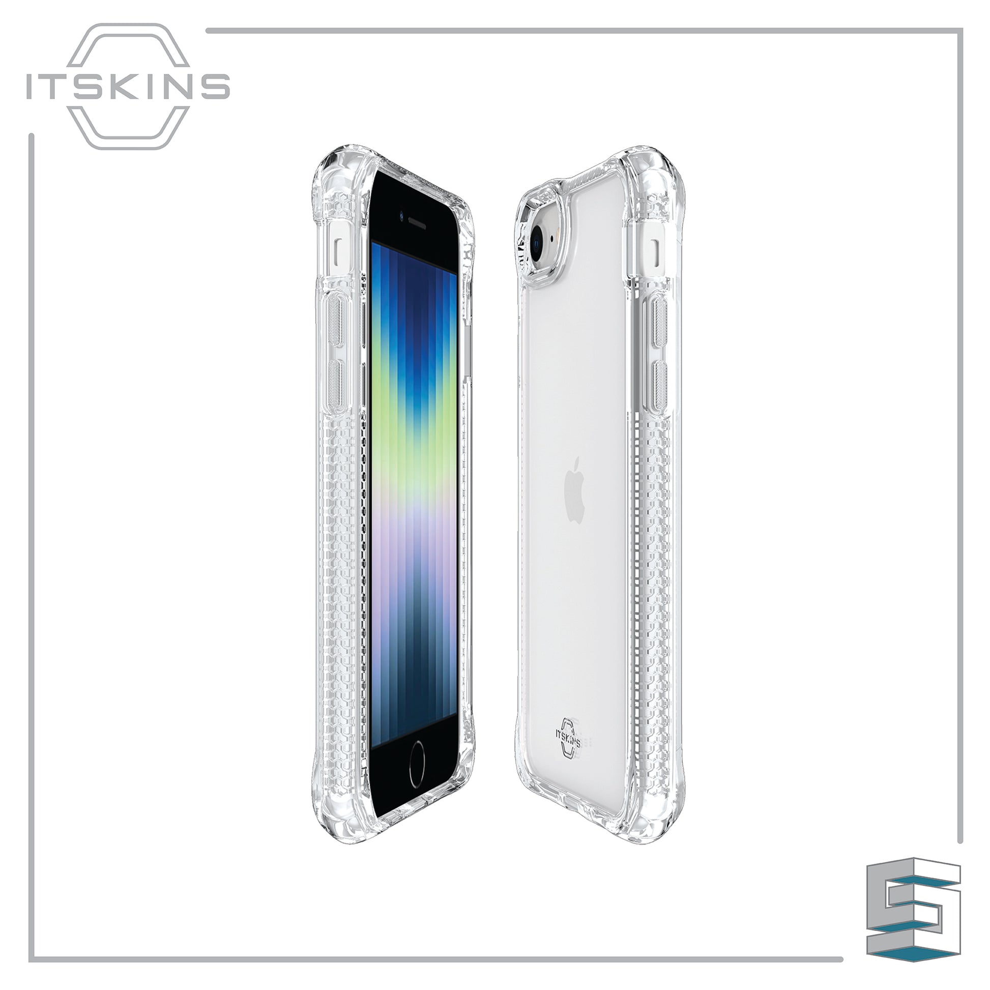 Case for Apple iPhone SE (2022) - ITSKINS Hybrid // Clear Global Synergy Concepts