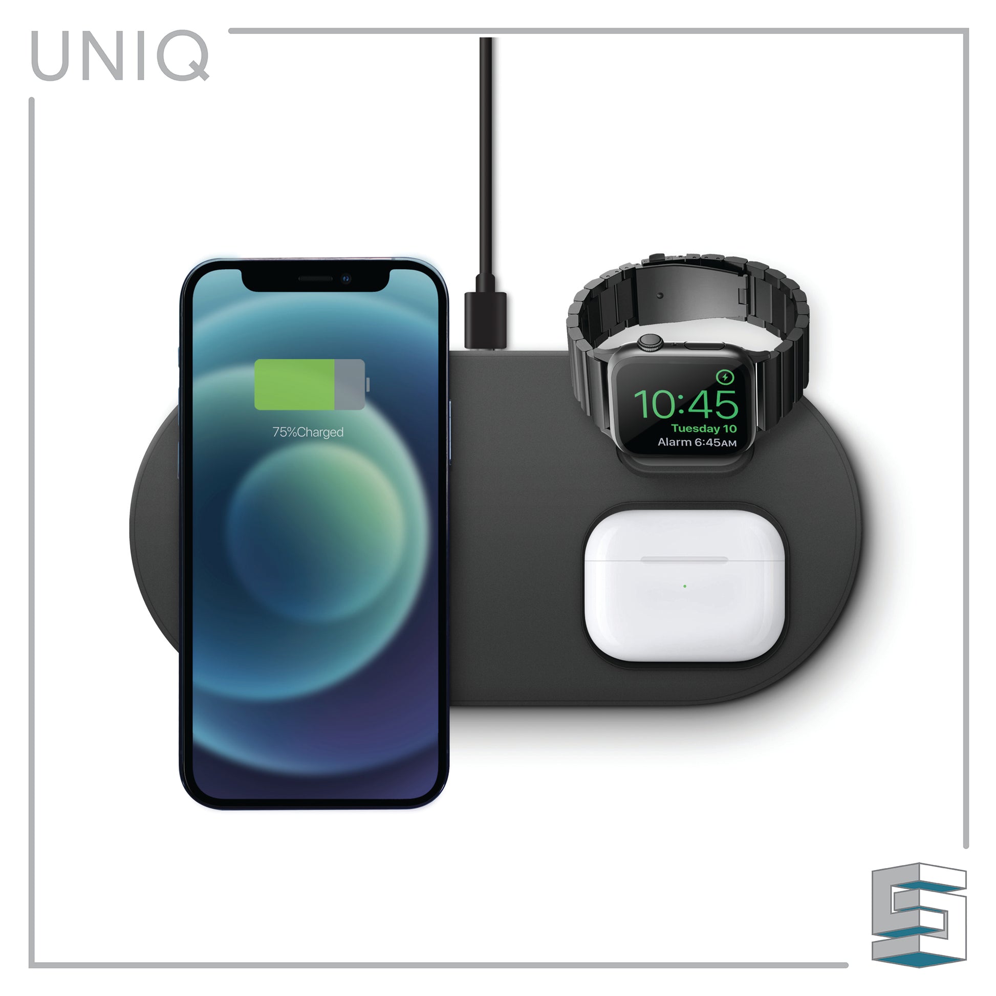 3-in-1 Magnetic Wireless Charging Pad - UNIQ Aereo Mag Global Synergy Concepts