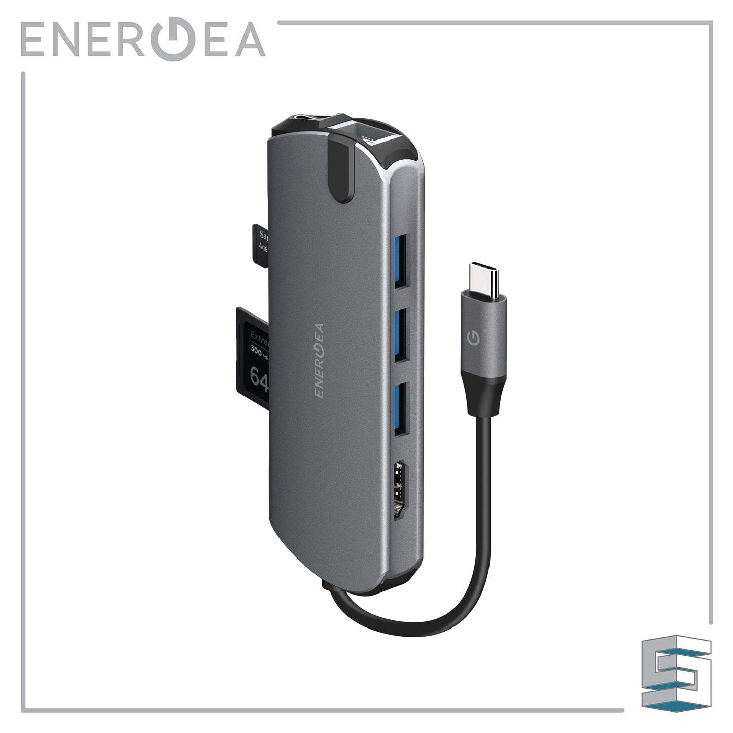 8-in-1 USB-C Hub - ENERGEA AluHub HD Pro Global Synergy Concepts