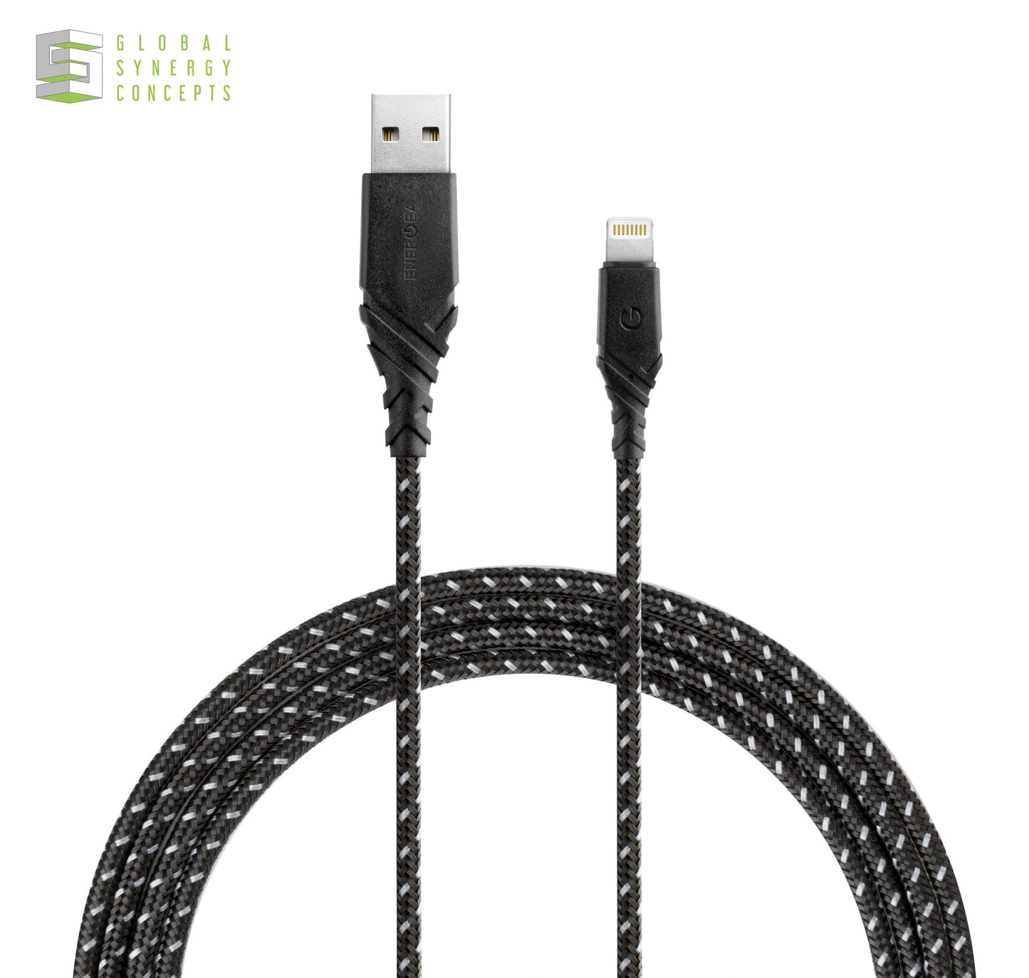 Charge & Sync Lightning Cable - ENERGEA Duraglitz MFI 1.5M Global Synergy Concepts