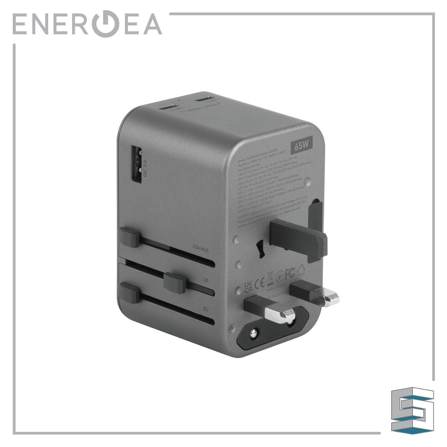 Universal Adapter - ENERGEA TravelWorld Adapter GaN65 Global Synergy Concepts