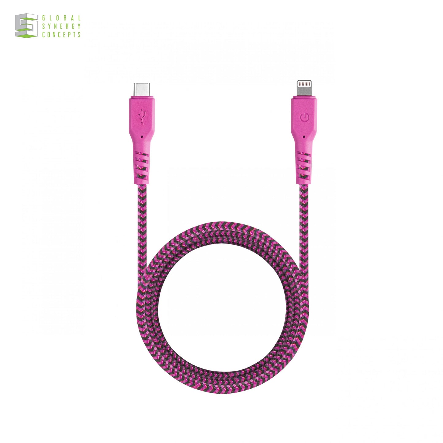 Charge & Sync USB-C to Lightning Cable - ENERGEA FibraTough MFI 1.5m Global Synergy Concepts