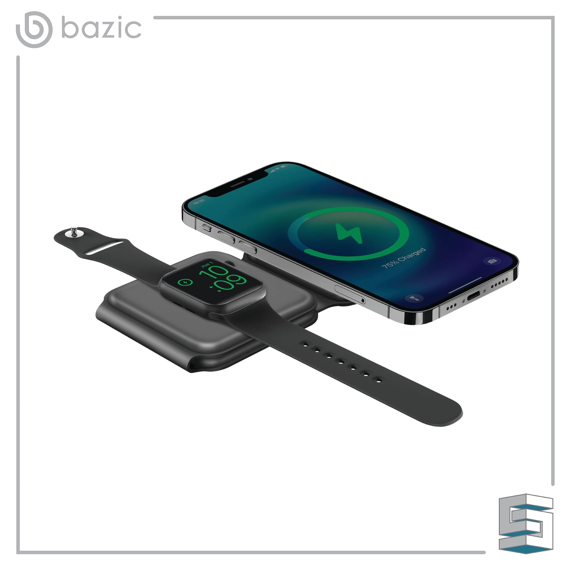 Foldable wireless charger - Bazic by ENERGEA GoMag Trio Global Synergy Concepts