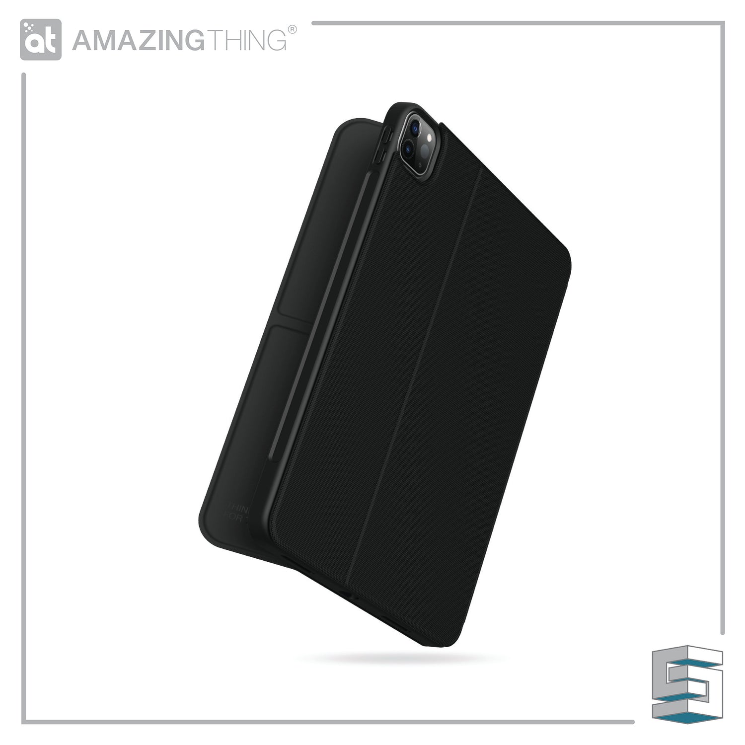 Case for Apple iPad Pro 12.9" (2020) - AMAZINGTHING Evolution (antimicrobial) Black Global Synergy Concepts