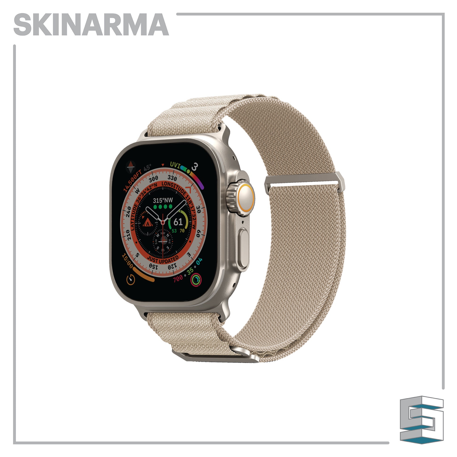 Strap for Apple Watch 49/45/44mm - SKINARMA Kobu Global Synergy Concepts