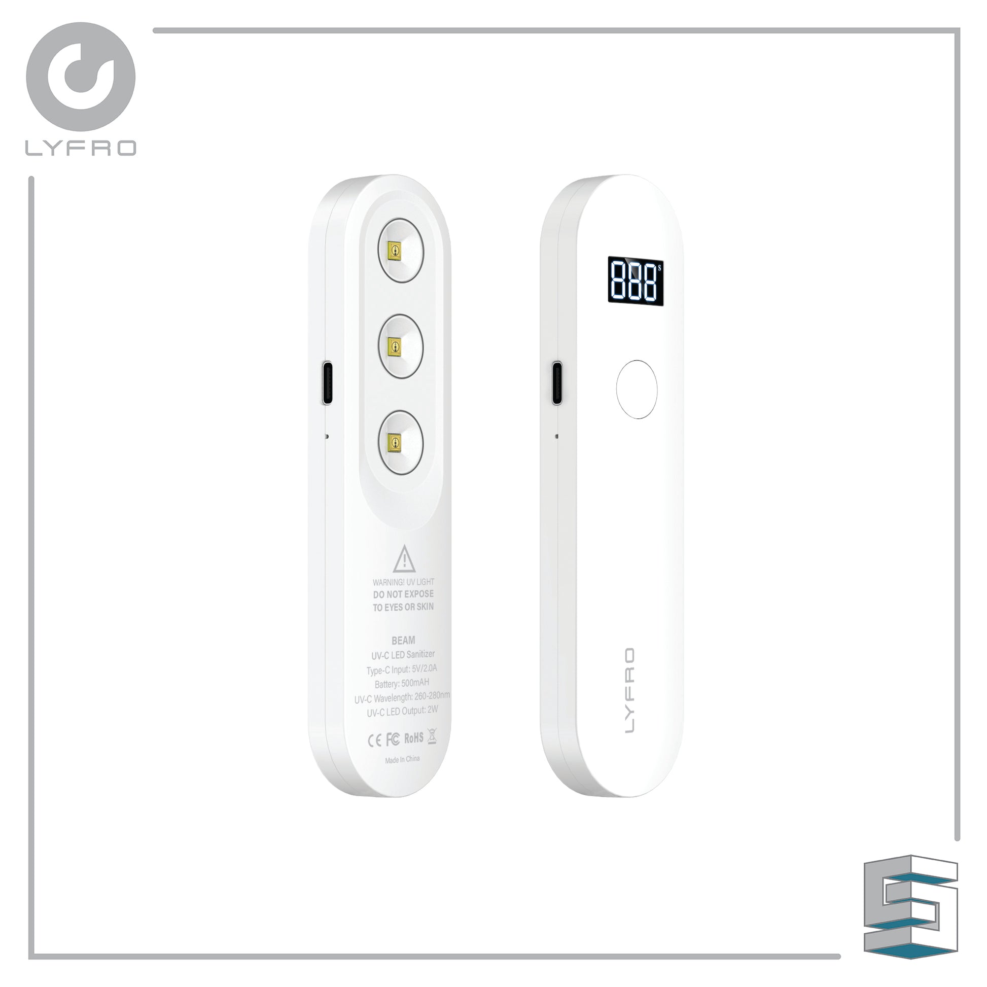 Portable UVC-LED Disinfection Wand - LYFRO Beam Global Synergy Concepts