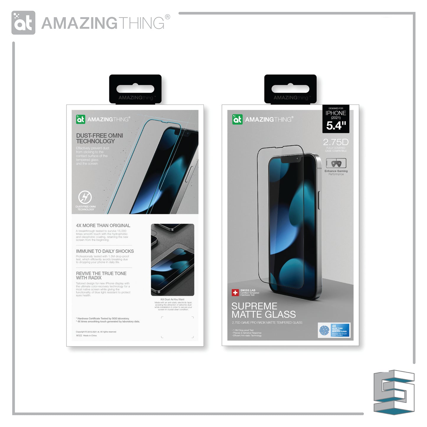 Tempered Glass for Apple iPhone 13 series - AMAZINGTHING RADIX SupremeGlass 2.75D 0.3mm Matte Full Glass Global Synergy Concepts