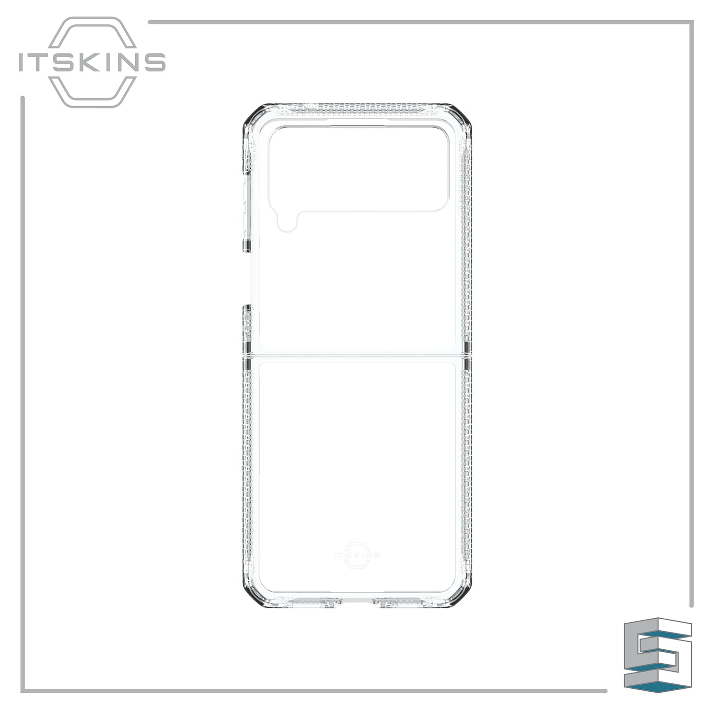 Case for Samsung Galaxy Z Flip4 5G - ITSKINS Hybrid_R // Clear Global Synergy Concepts