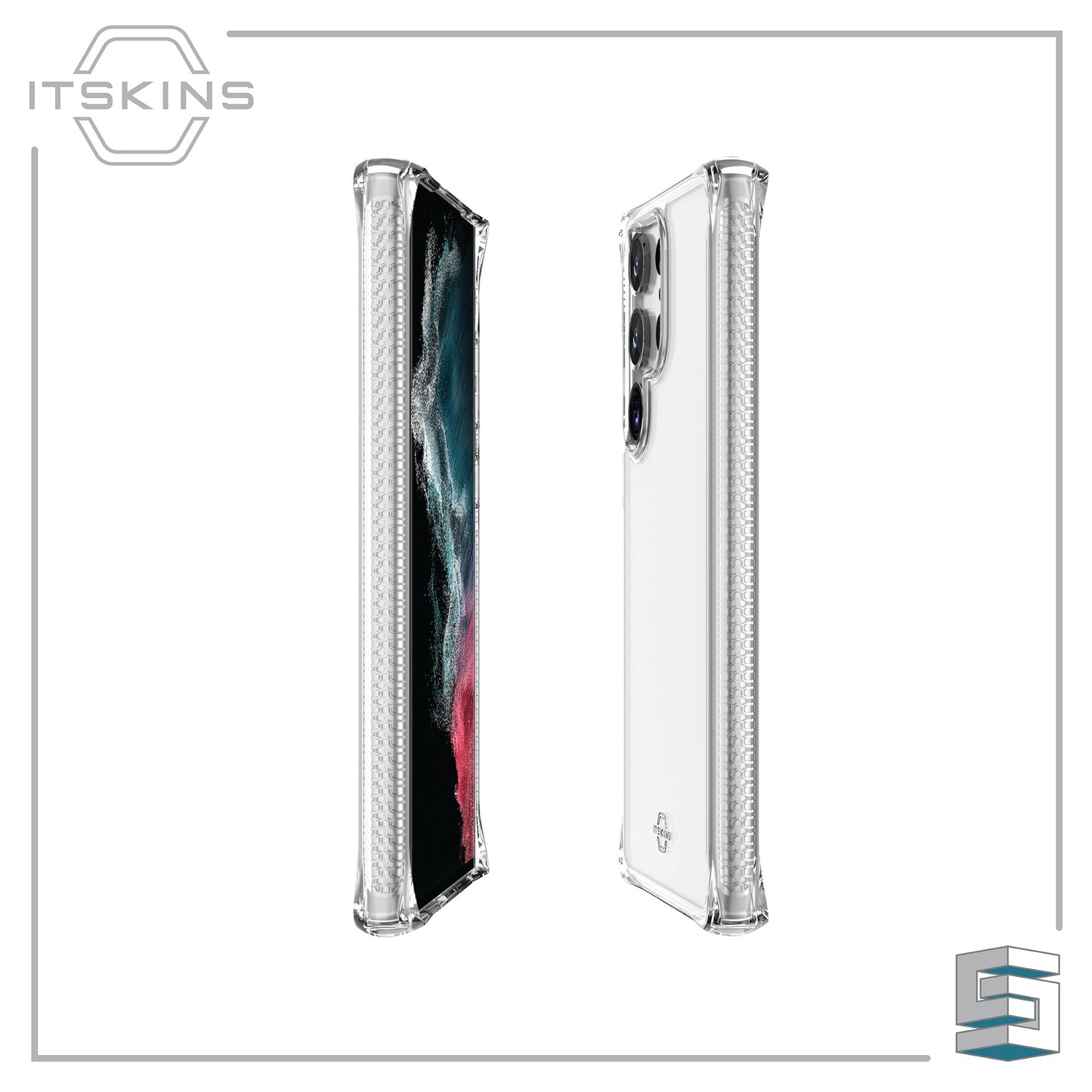 Case for Samsung Galaxy S23 Ultra - ITSKINS Hybrid_R // Clear Global Synergy Concepts