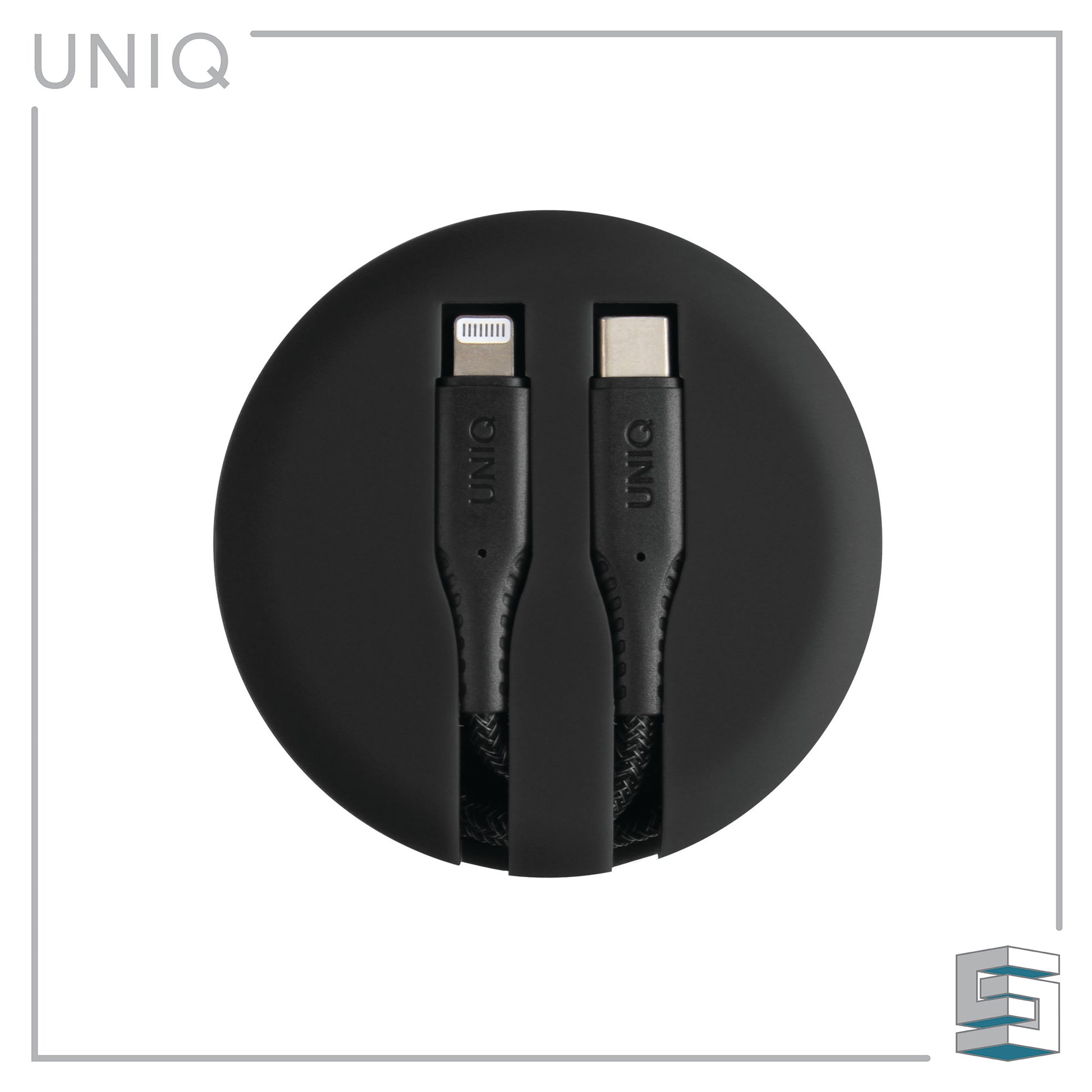 Charge & Sync USB-C to Lightning Cable with Smart Cable Organiser - UNIQ Halo 1.2m Global Synergy Concepts