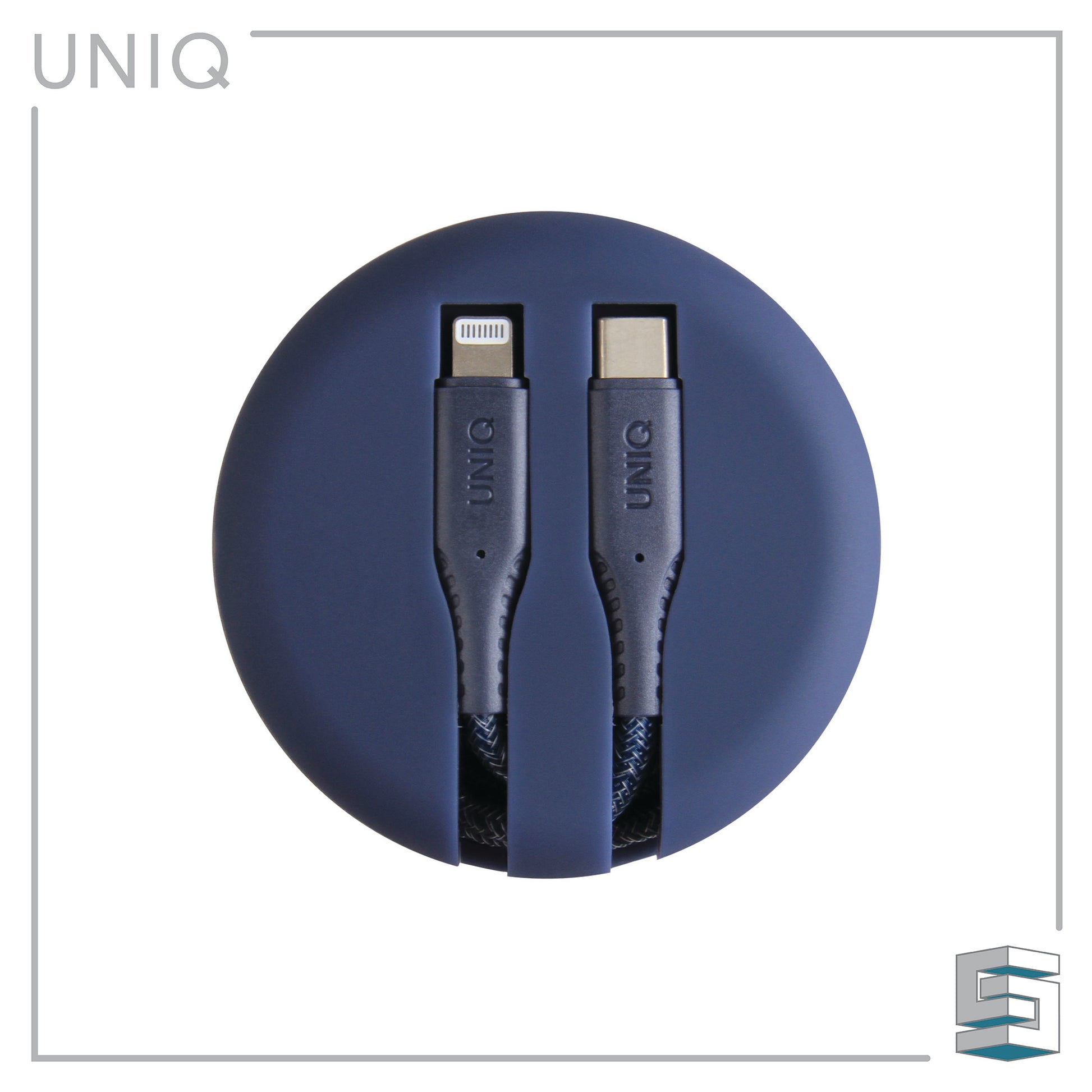 Charge & Sync USB-C to Lightning Cable with Smart Cable Organiser - UNIQ Halo 1.2m Global Synergy Concepts