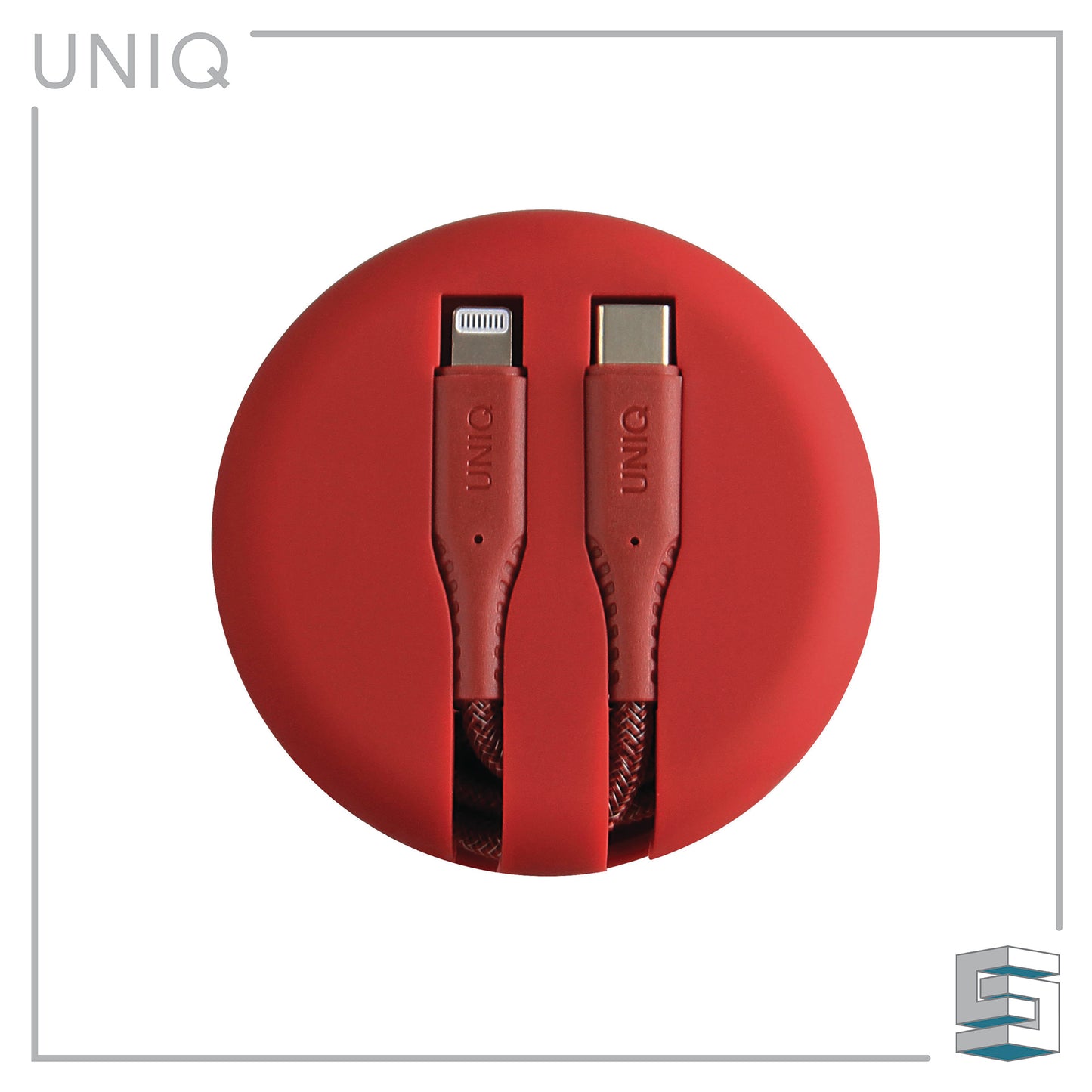 Charge & Sync USB-C to Lightning Cable with Smart Cable Organiser - UNIQ Halo 1.2m Global Synergy Concepts